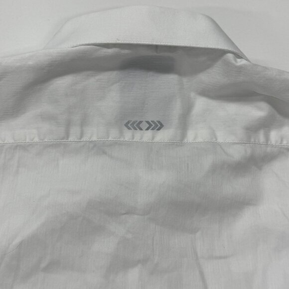 Louis Philippe Mens 42 Long Sleeve Button Up Super Slim Fit Cotton Shirt White‎ - Picture 9 of 9